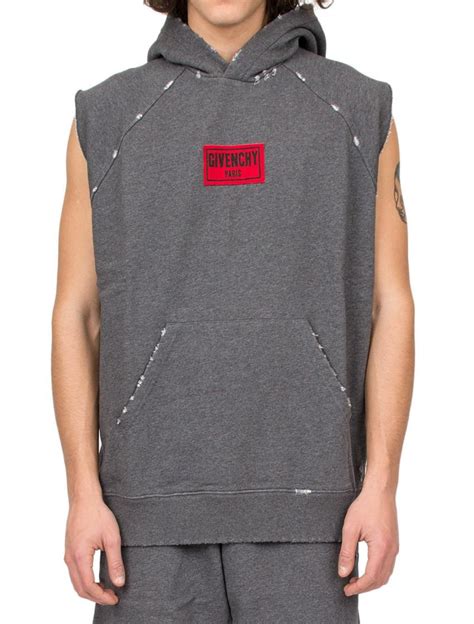 givenchy hoodie mens|luxury sleeveless hoodie men.